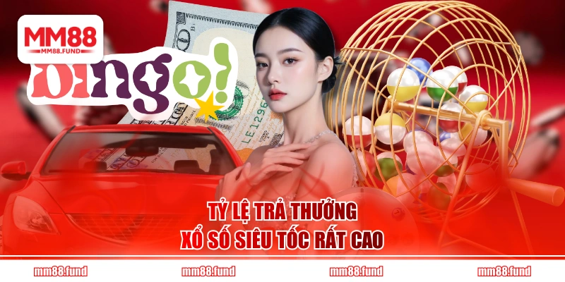 Tỷ lệ trả thưởng Xổ Số Siêu Tốc rất cao